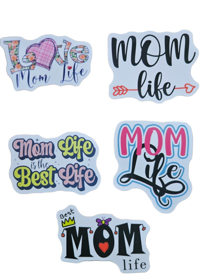 Mom Life 50-Pack Decorative Stickers - Personalization & Scrapbooking Essentials for Mothers