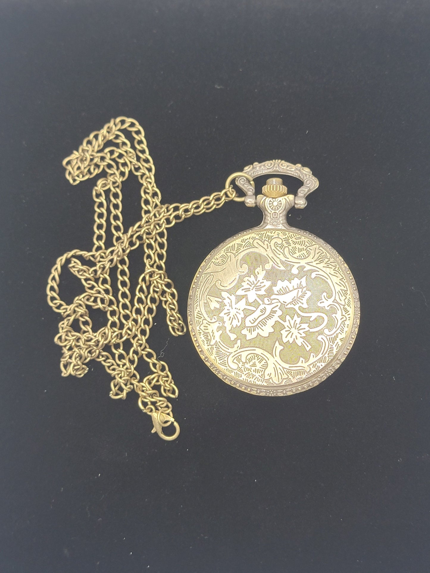 Bronze Fire Fighter Pocket Watch with Decorative Gift Box