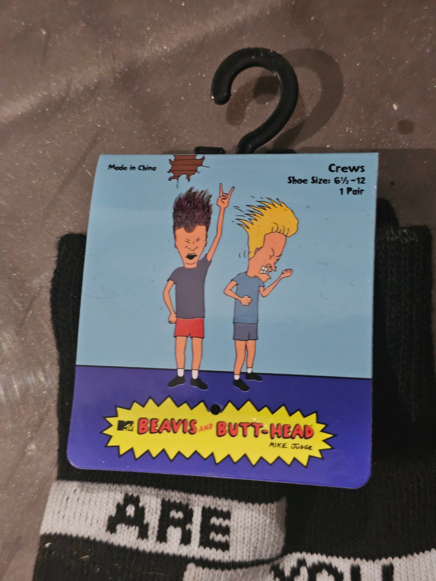 Get Ready to Laugh with Beavis and Butthead Socks - Perfect for Fans