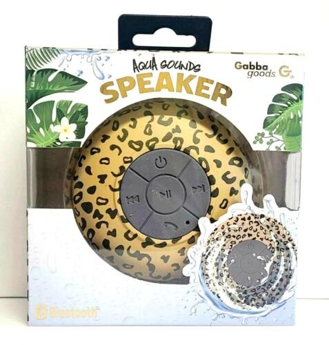 Leopard Print Bluetooth Shower Speaker - Waterproof, Hands-Free Calls, High-Quality Sound