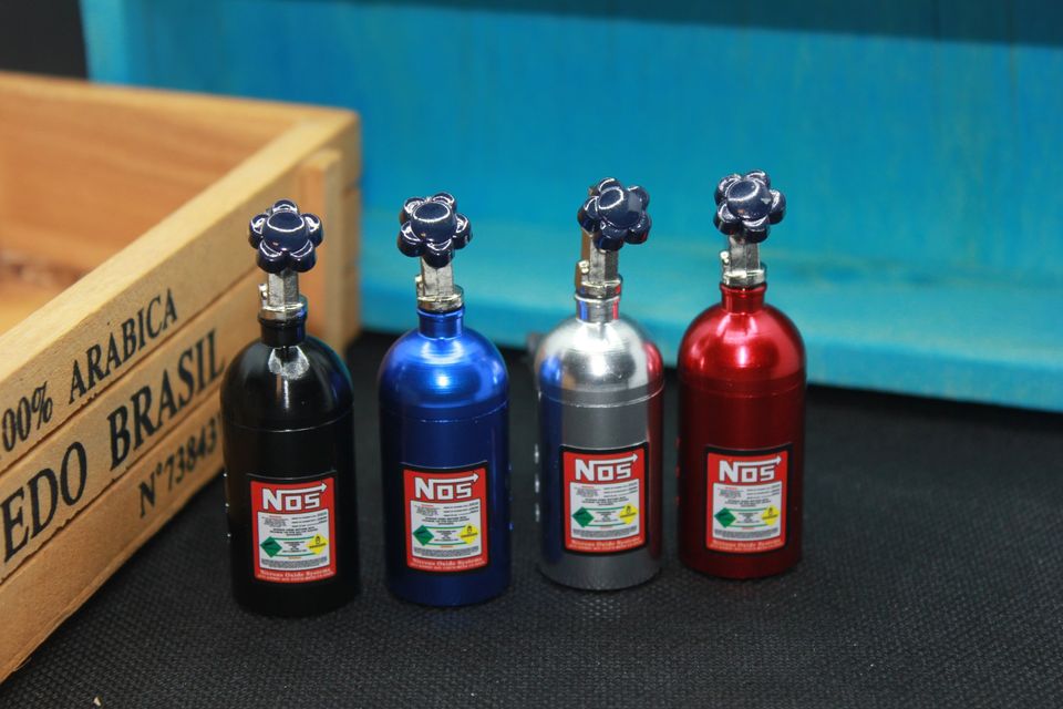 Ultimate Car Enthusiast Combo: Turbo Keychain & NOS Bottle Air Freshener - Fast Shipping from Joplin, MO