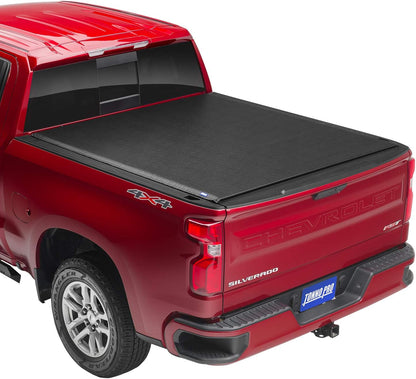 Tonno Pro Lo Roll, Soft Roll-up Truck Bed Tonneau Cover | LR-1100 | Fits 2019 - 2023 Chevy/GMC Silverado/Sierra, works w/ MultiPro/Flex tailgate 6' 7" Bed (79.4")
